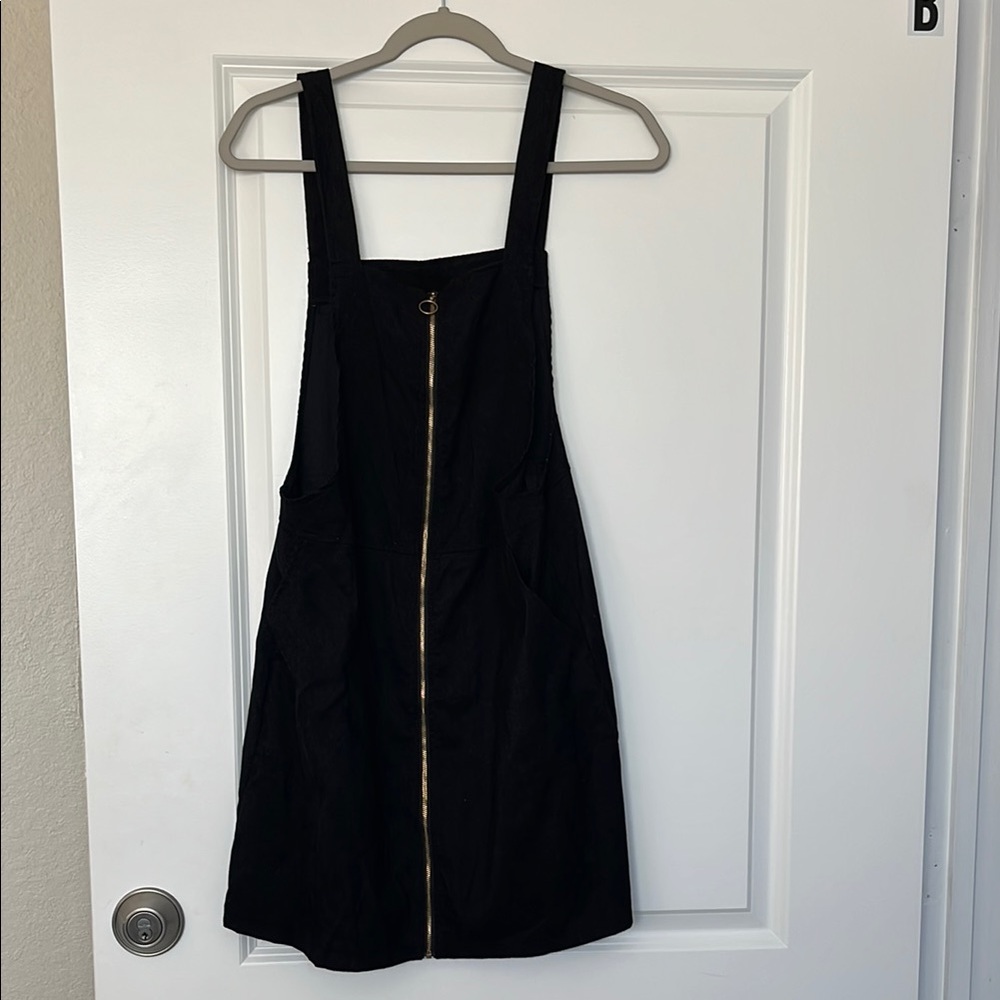 Black Zip Up Sweater Dress